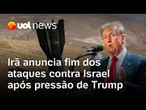 Irã anuncia fim dos ataques a Israel após violação de cessar-fogo e pressão de Trump