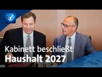 Kabinett beschließt Haushaltsentwurf für das kommende Jahr