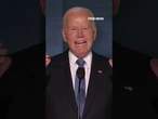 President Biden addresses dropping out of the race in his Democratic National Convention speech