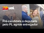Pré-candidata a deputada pelo PL é filmada agredindo entregador de móveis em Contagem (MG)