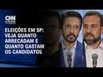 Eleições em SP: veja quanto arrecadam e quanto gastam os candidatos | CNN NOVO DIA