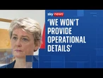 Home Secretary refuses to say how many migrants have been detained
