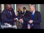 Green activists escorted out of Drax annual investor meeting