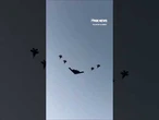 B-2 bomber performs PATRIOTIC FLYOVER at Freedom 250 event #shorts #us #america250 #foxnews