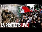 LIVE: Los Angeles protesters gather after Donald Trump deploys marines to the city