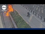 New video shows alleged attack on federal building in New York City