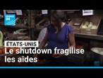 États-Unis : le shutdown fragilise les aides aux plus démunis • FRANCE 24
