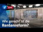 Alt gegen Jung – wie gerecht ist die Rentenreform?| ARD-Presseclub