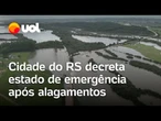 Chuvas no Rio Grande do Sul: Imagens aéreas mostram cidade Cristal alagada; veja vídeo