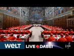 VATIKAN: Schwarzer Rauch nach erstem Wahlgang! Konklave zur Papstwahl geht weiter I WELT LIVE DABEI