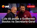 Lula dá posse a Guilherme Boulos como ministro da Secretaria-Geral da Presidência da República