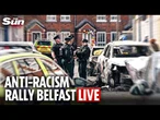 LIVE: Belfast holds anti-racism rally after days of anti-immigration violence