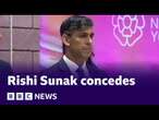 UK general election: Prime Minister Rishi Sunak concedes defeat and says Labour has won | BBC News