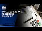 Faltam 27 dias para as eleições municipais | BASTIDORES CNN