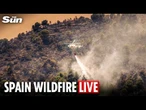 LIVE: View of Castellon wildfire as flames ravage eastern Spain