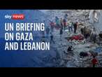 Watch live: UN briefing on Gaza and Lebanon