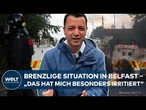 CHAOS IN BELFAST: Polizei wehrt rechtsradikale Randalierer mit Gummigeschossen und Wasserwerfern ab