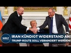 SÜDKAUKASUS: Iran kündigt Widerstand gegen Trump-Route an!