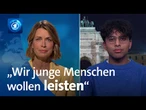 Wie blickt ein 16-jähriger Schüler auf den neuen Wehrdienst? | tagesthemen-Interview
