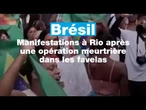 Brésil : manifestations à Rio après une opération meurtrière dans les favelas • FRANCE 24