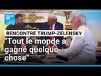 Rencontre Trump-Zelensky : "Tout le monde a gagné quelque chose" • FRANCE 24