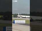 Delta plane loses tail in collision