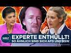 TV-DUELL: Alice Weidel vs. Sahra Wagenknecht! Experte verrät! So ähnlich sind sich AfD und BSW