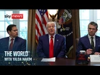 Trump hits back as US economy shrinks | The World with Yalda Hakim