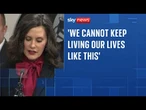 Gretchen Whitmer speaks at news conference after mass shooting