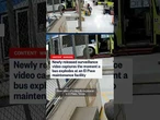 Surveillance video captures the moment a bus explodes at an El Paso maintenance facility