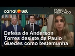 Torres desiste de Guedes como testemunha e pede para Moraes intimar general | Letícia Casado