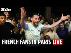 LIVE: French fans take to the streets in Paris after team destroyed by Spain in World Cup semi-final