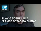 "Lambe botas da China": Flávio Bolsonaro critica Lula durante transmissão ao vivo | #OP News