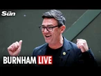 LIVE: Andy Burnham to be announced as new Labour Leader