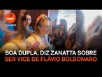 Boa dupla, diz Zanatta sobre ser vice de Flávio Bolsonaro