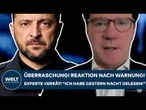 PUTINS KRIEG: Überraschung! Reaktion nach Warnung! Experte verrät! "Ich habe gestern Nacht gelesen!"