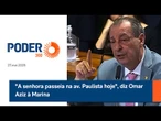 "A senhora passeia na av. Paulista hoje", diz Omar Aziz à Marina