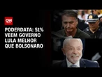 PoderData: 51% acham que governo Lula é melhor do que Bolsonaro; 34%, pior | CNN 360°