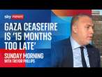 Palestinian ambassador: Ceasefire '15 months too late'