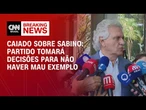Partido tomará decisões para não haver mau exemplo, diz Caiado sobre Sabino | LIVE CNN