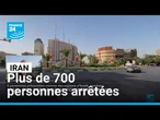 Répression en Iran : plus de 700 personnes arrêtées accusés de liens avec l’État hébreu