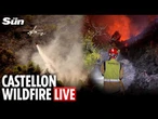LIVE: View of the Castellon wildfire that has ripped through over 7,200 hectares in eastern Spain