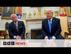 Trump says he believes Hamas won't make Saturday hostage return deadline | BBC News