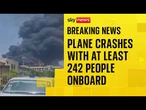 Video shows huge plumes of smoke near Indian airport after plane crash