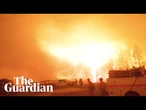 Wildfire that destroyed The Grand Canyon Lodge still burning
