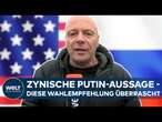 PUTINS KRIEG: US-Wahl 2024 - Hoffen und Bangen in der Ukraine und Russland | WELT Thema