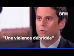 Débordements/ PSG: "Il y a une violence de plus en plus débridée", dénonce Gabriel Attal