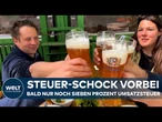 STEUERSENKUNG: Aufatmen für die Gastro! Restaurants zahlen bald nur noch sieben Prozent Umsatzsteuer