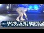 BLUTTAT IN KELKHEIM: Mann tötet Ehefrau auf offener Straße – Zeugen überwältigen Täter