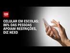 Celular em escolas: 86% das pessoas apoiam restrições, diz Nexo | BASTIDORES CNN